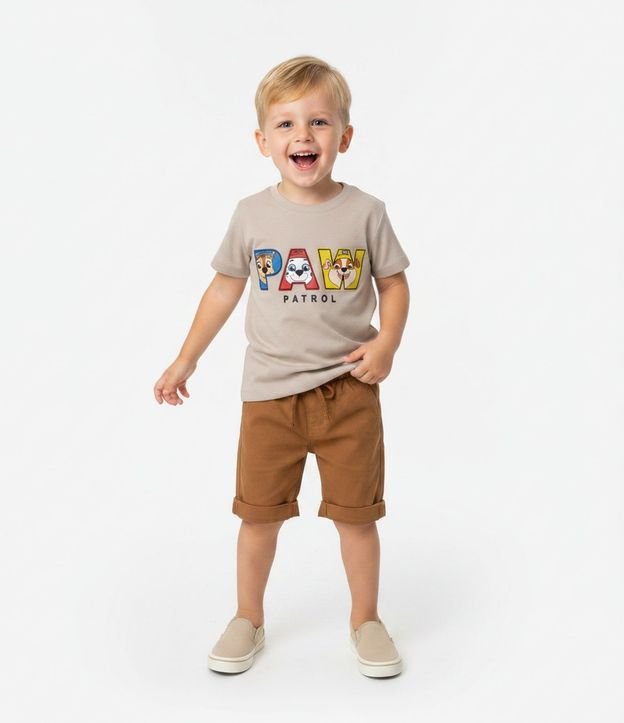 Remera Texturizada con Logo Paw Patrol Infantil - Talle 2 a 6 años 1