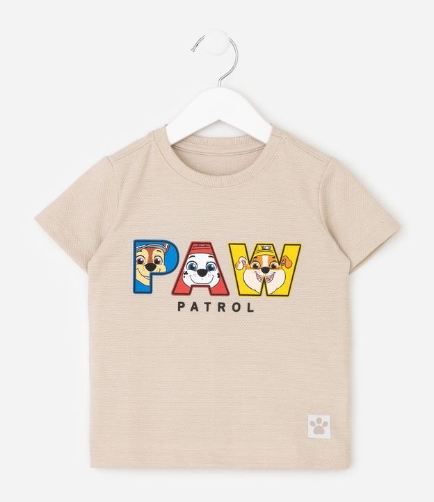 Remera Texturizada con Logo Paw Patrol Infantil - Talle 2 a 6 años 2