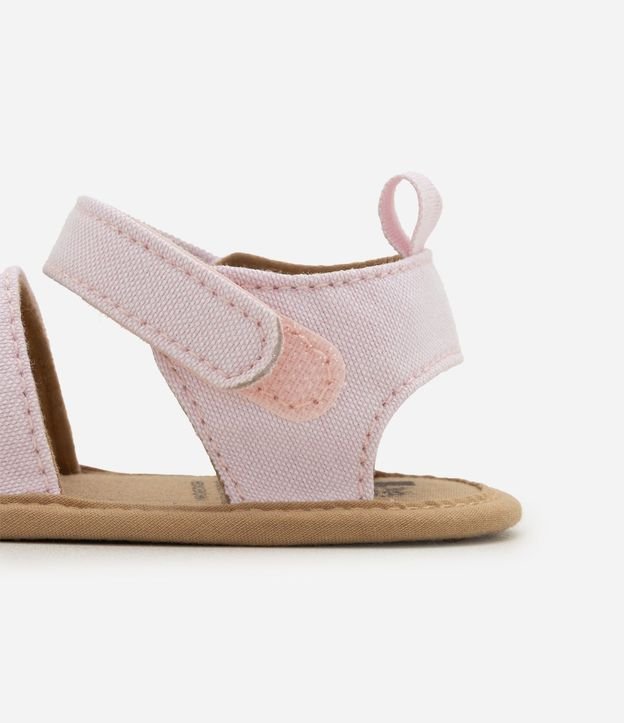 Sandalia Infantil Teddy Boom con Bordado de Flores y Cierre en Velcro - Talle 15 al 19 4