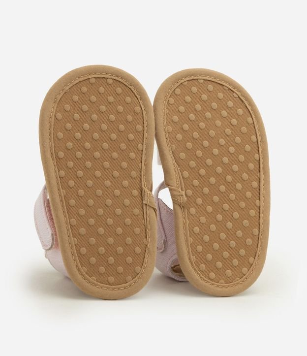 Sandalia Infantil Teddy Boom con Bordado de Flores y Cierre en Velcro - Talle 15 al 19 5