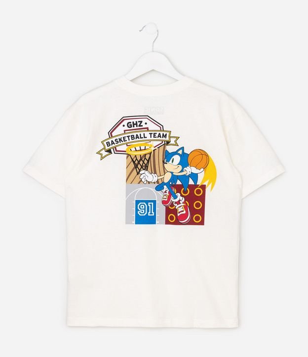 Remera Infantil en Algodón con Estampa Temática Sonic 2