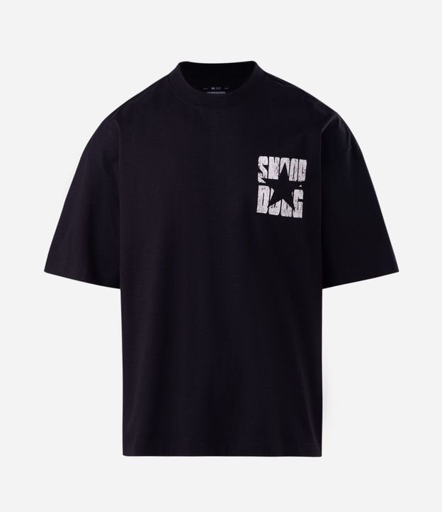Remera Oversized en Algodón con Estampado Snoop Dogg 5