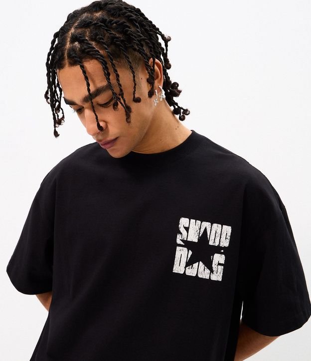 Remera Oversized en Algodón con Estampado Snoop Dogg 3