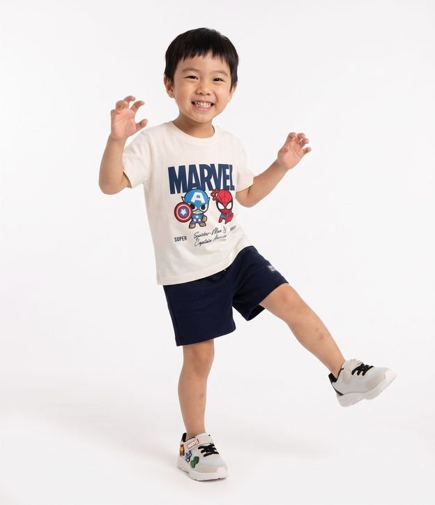 Conjunto infantil en Algodón Estampado Marvel - Talle 2 a 6 años