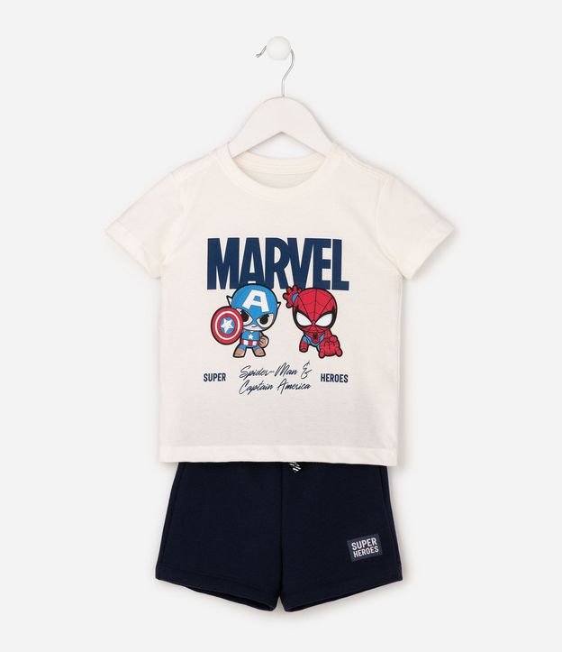 Conjunto infantil en Algodón Estampado Marvel - Talle 2 a 6 años 4