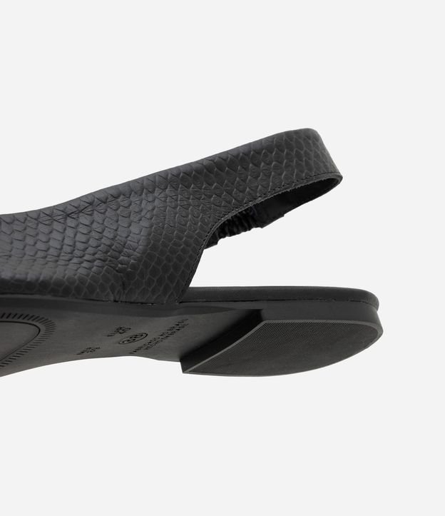 Zapatilla Slingback en Cuero con Textura Snake 4