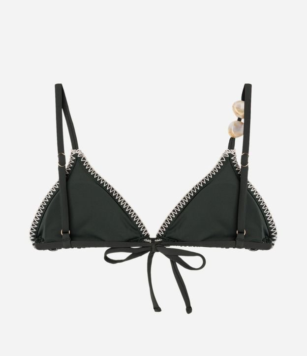 Bikini Top Triangular Fruncido con Pespunte 6