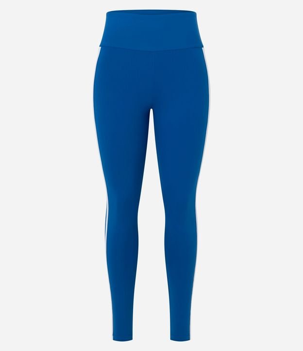 Pantalón Legging Deportiva en Microfibra con Bolsillos y Bies Contrastante 9
