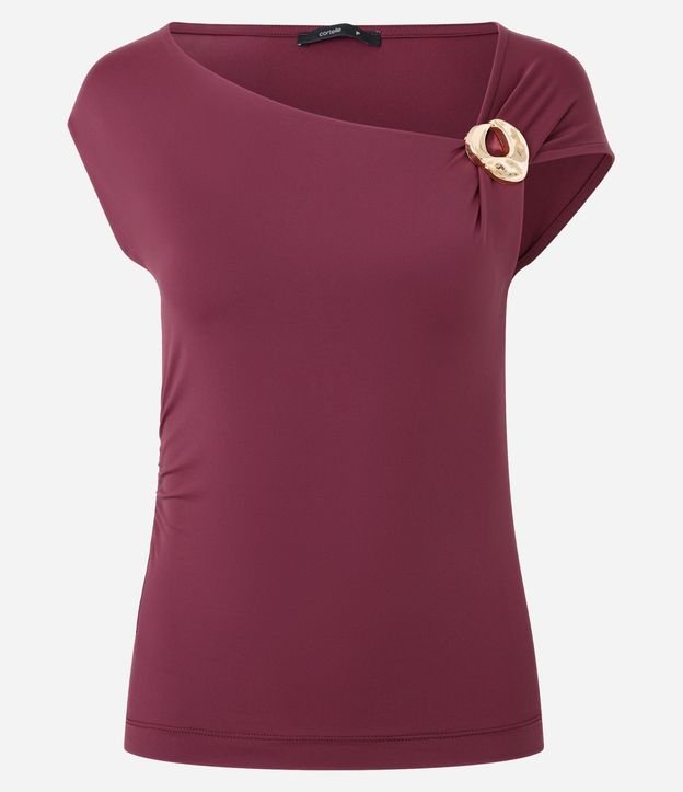 Blusa en Poliamida con Adorno en el Hombro 5