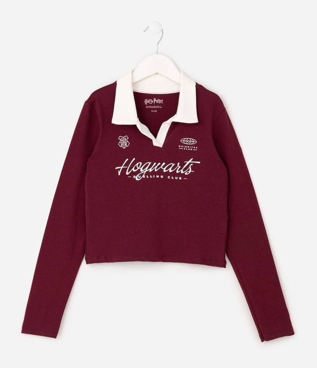 Blusa Infantil Polo con Estampado Hogwarts – Talle 5 a 16 años 2