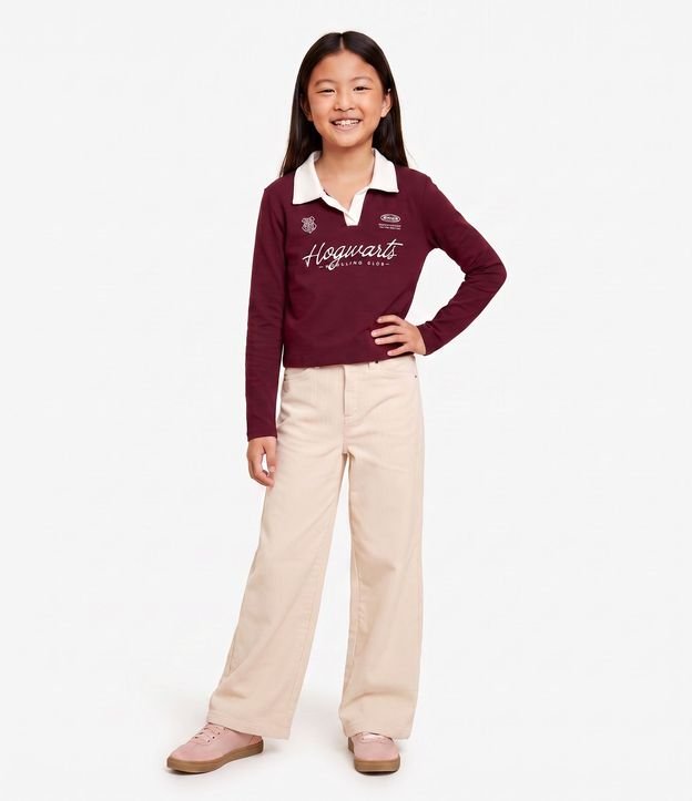 Blusa Infantil Polo con Estampado Hogwarts – Talle 5 a 16 años