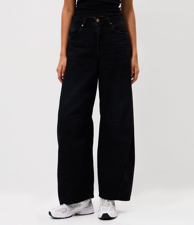 Pantalón Barrel en Jeans Marmorizado 2