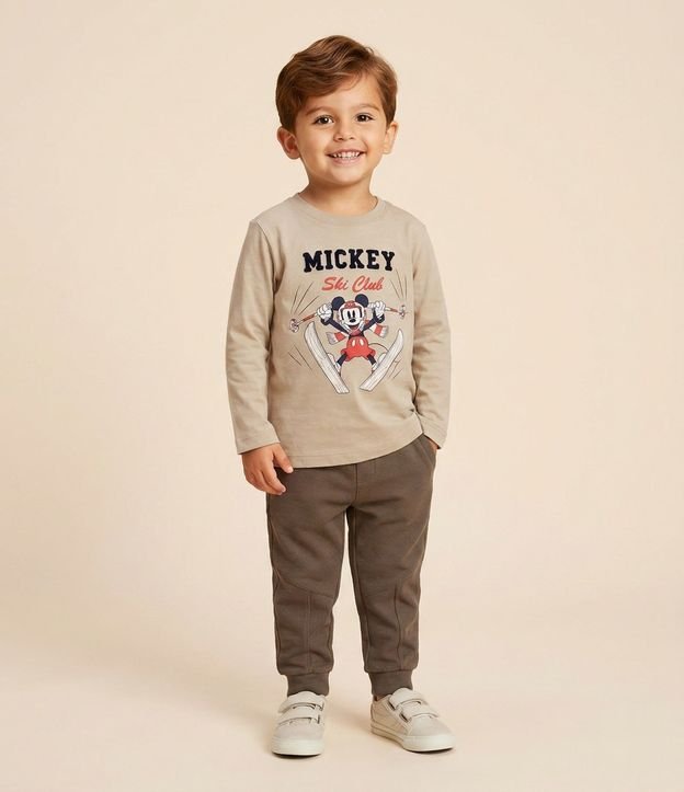 Remera Infantil con Estampa de Mickey Mouse Ski Club – Talle 2 a 6 años
