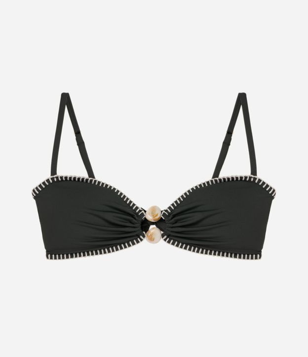 Bikini Top Bandeau con Pedra Central 5