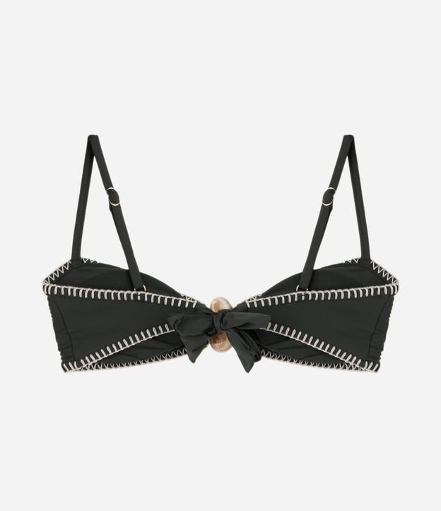 Bikini Top Bandeau con Pedra Central 6