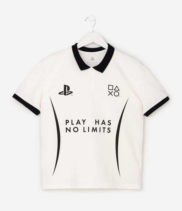 Remera Polo Infantil con Estampado PlayStation y Recortes – Talle 5 a 14 años 2