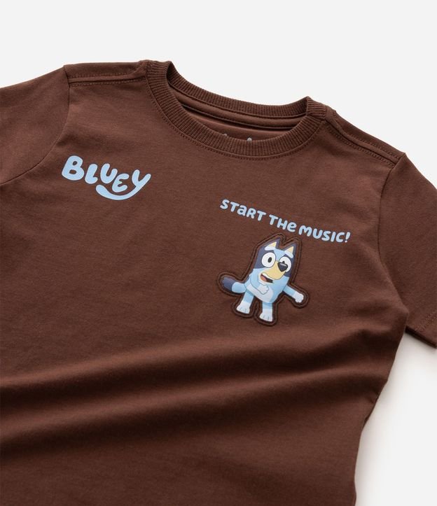 Remera en Algodón con Bordado Interactivo Bluey Infantil - Talle 2 a 6 5