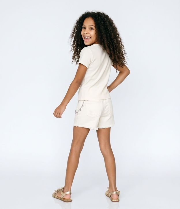 Remera Infantil en Algodón Floral con Bordados - Talle 5 a 16 años 7