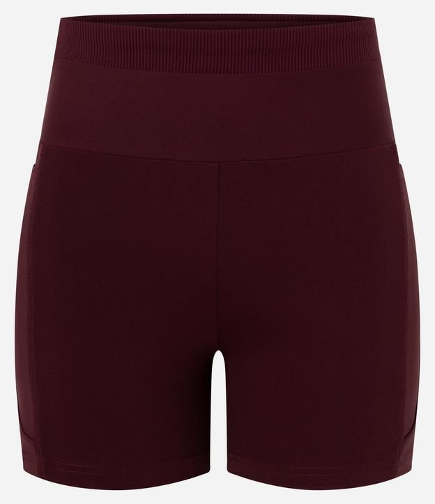 Bermuda Ajustada Deportiva con Cintura Texturizado y Bolsillo 5