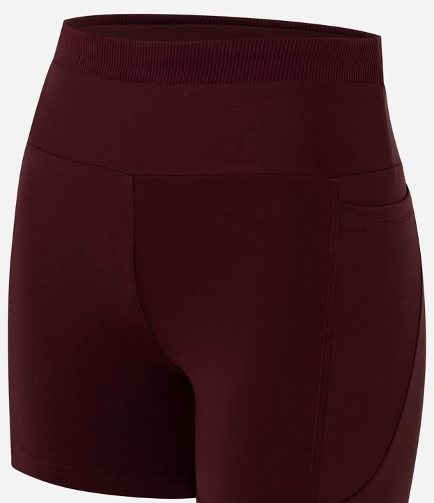 Bermuda Ajustada Deportiva con Cintura Texturizado y Bolsillo 6