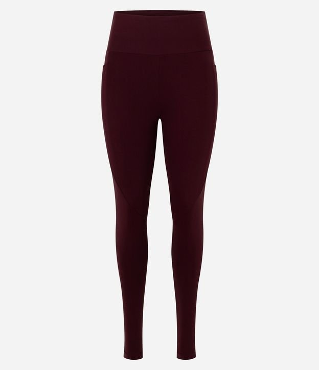 Pantalón Legging Deportiva en Microfibra con Bolsillo Canelado 5