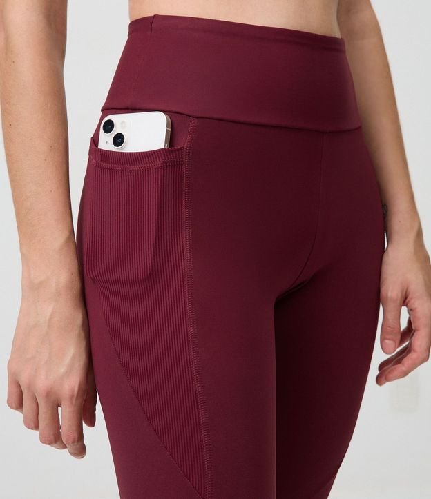 Pantalón Legging Deportiva en Microfibra con Bolsillo Canelado 3