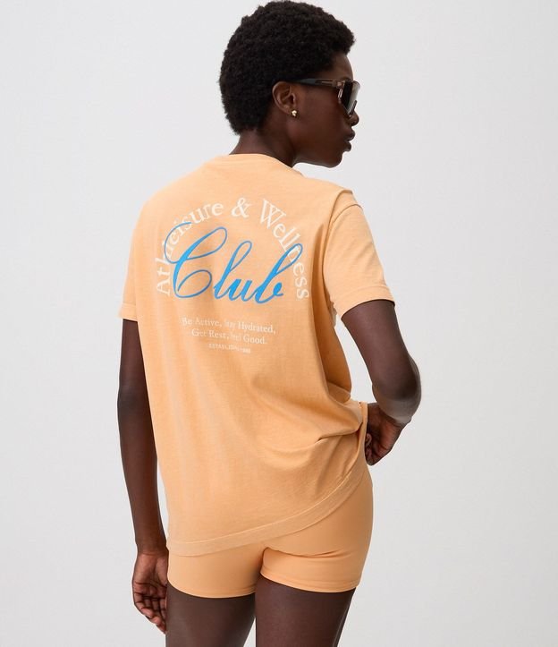 Remera Deportiva Oversized en Algodón con Lettering Athleisure & Wellness 1