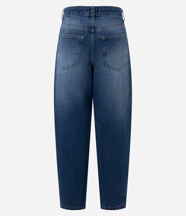 Pantalón Baggy en Jeans con Cintura Mediana Llavero de Perlas y Corazón 9