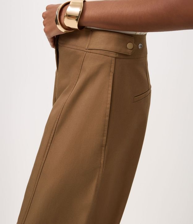 Pantalón Barrel Sastre con Detalle Ajustable en el Bajo 5