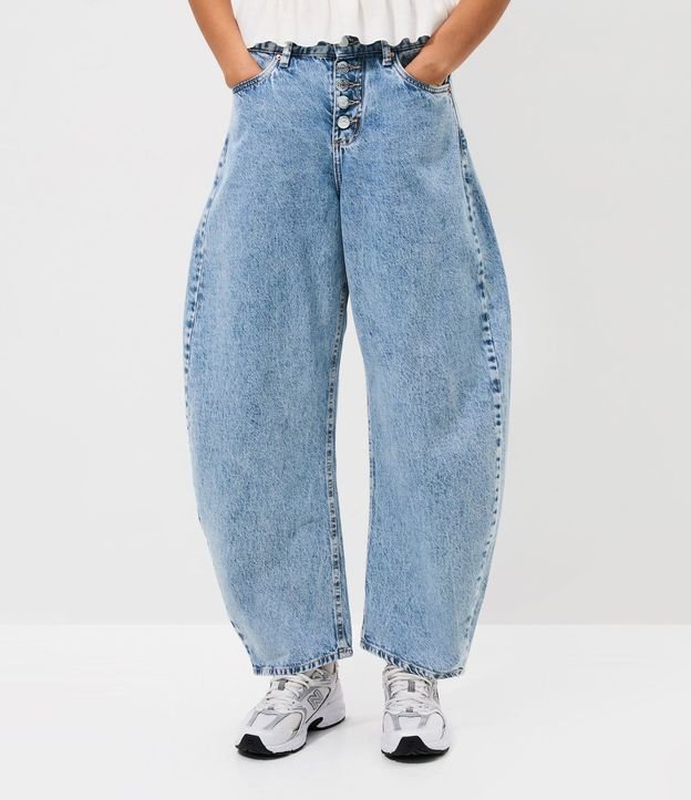 Pantalón Baggy Balloon en Jeans con Cintura Mediana 2