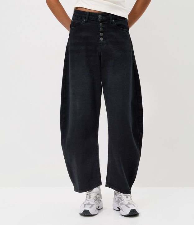 Pantalón Baggy Balloon en Jeans con Cintura Mediana 2