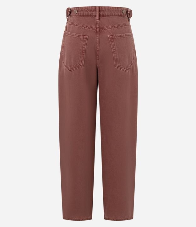 Pantalón Baggy en Sarga con Cintura Mediana Ajustable 6