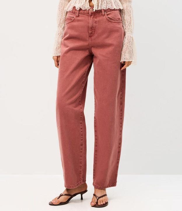 Pantalón Baggy en Sarga con Cintura Mediana Ajustable 2