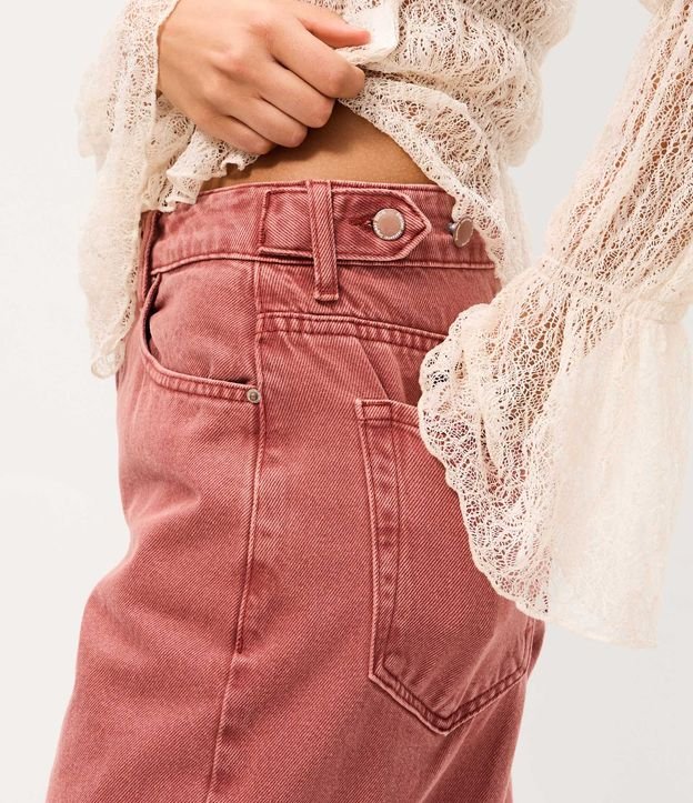 Pantalón Baggy en Sarga con Cintura Mediana Ajustable 3