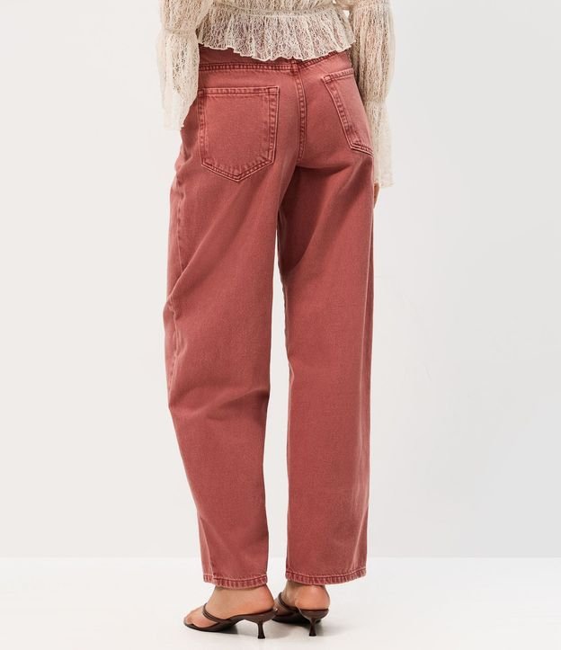 Pantalón Baggy en Sarga con Cintura Mediana Ajustable 4