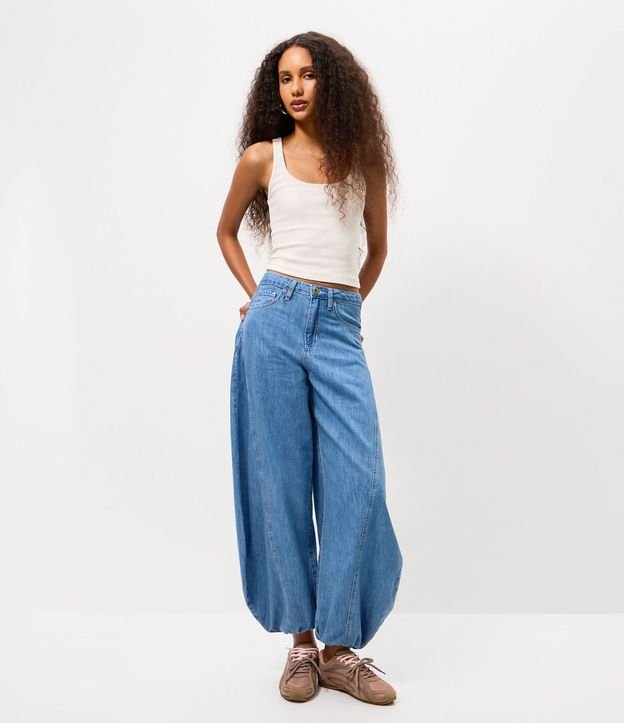 Pantalón Aladim en Jeans con Cintura Mediana 1
