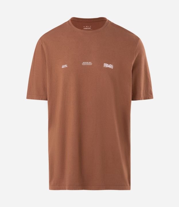 Remera Comfort en Algodón con Estampa de Mapa Forest 5