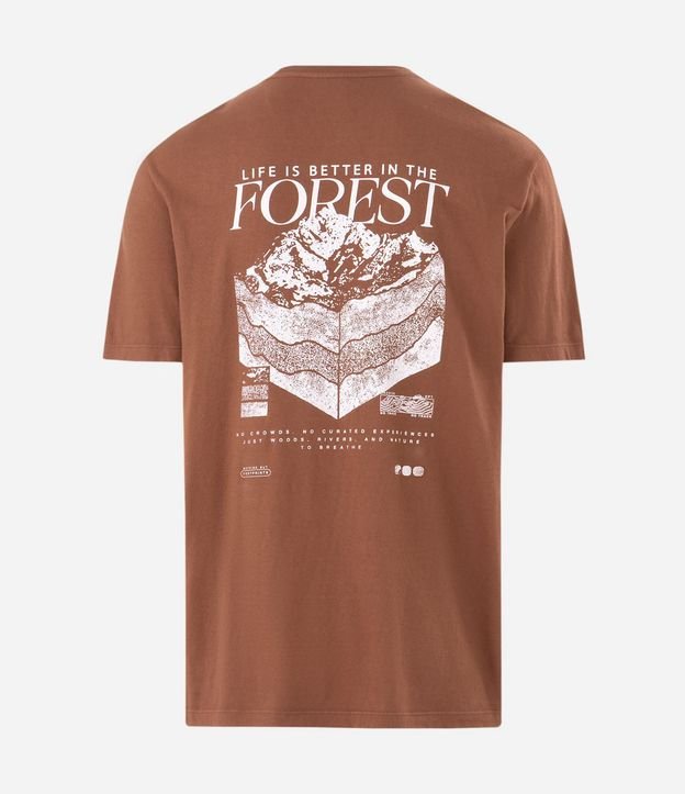 Remera Comfort en Algodón con Estampa de Mapa Forest 6