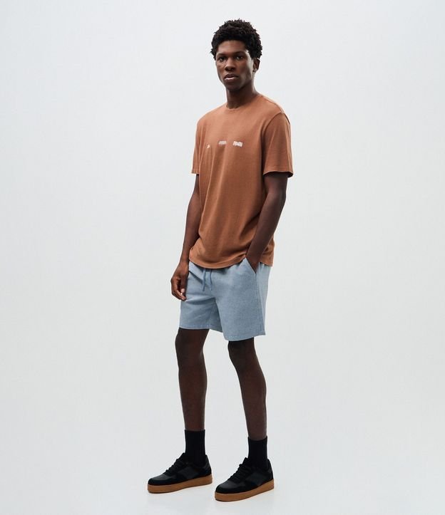 Remera Comfort en Algodón con Estampa de Mapa Forest 2