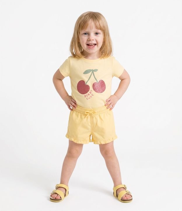 Short Infantil con Volados - Talle 1 a 5 años