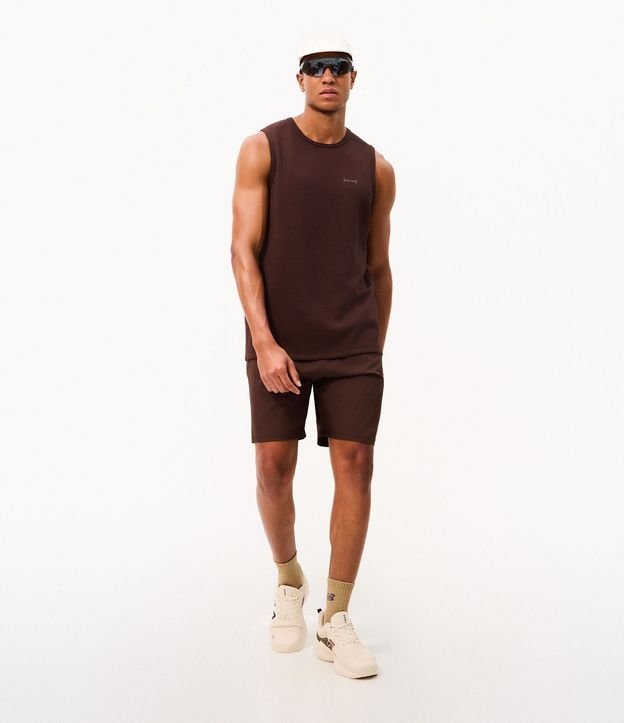 Musculosa Tecnologia Dry en Malla con Modal y Estampa Minimalista 2