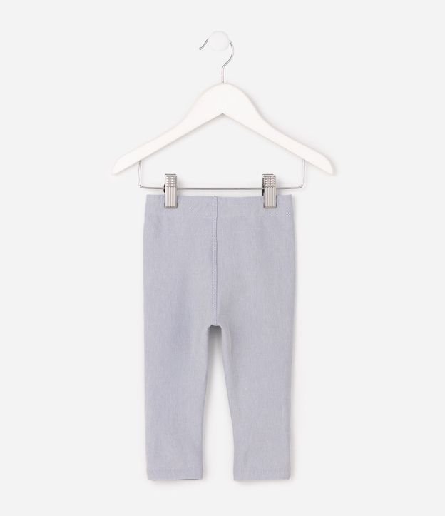Pantalón Slim Jeans Jegging Infantil con Cintura Elástica - Talle 0 A 18 Meses 3