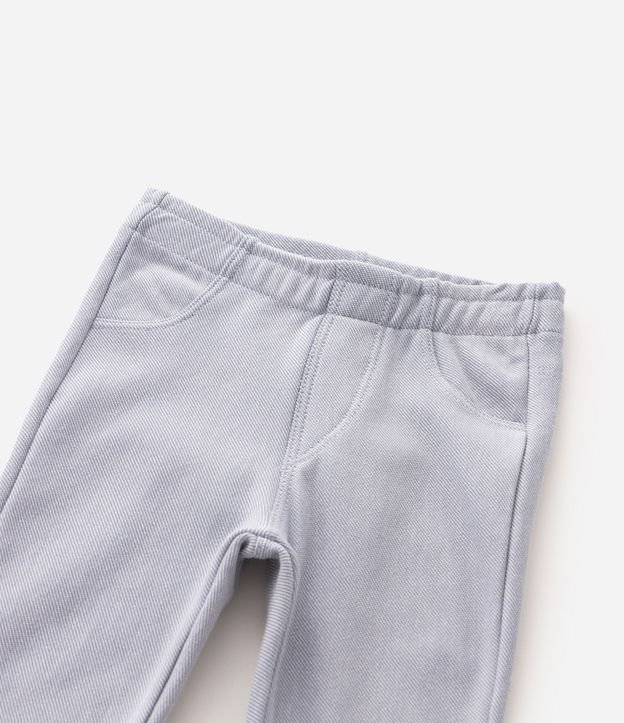 Pantalón Slim Jeans Jegging Infantil con Cintura Elástica - Talle 0 A 18 Meses 5