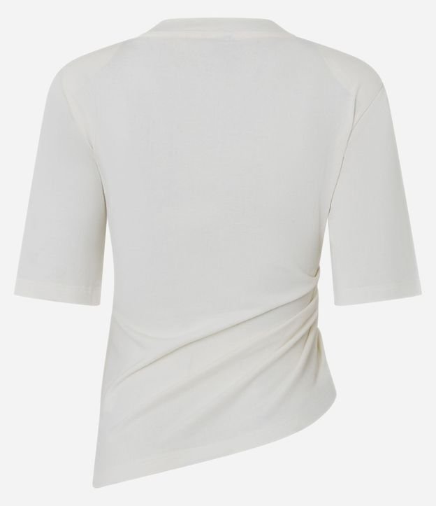 Blusa en Algodón con Hombreras y Ruedo Asimétrico 7