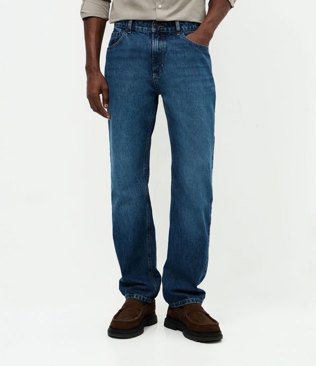 Pantalón de Jean Recto Oscuro 2