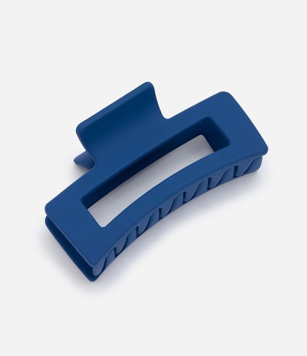 Pinza para el Pelo Ahuecada en Material de Goma Rectangular
