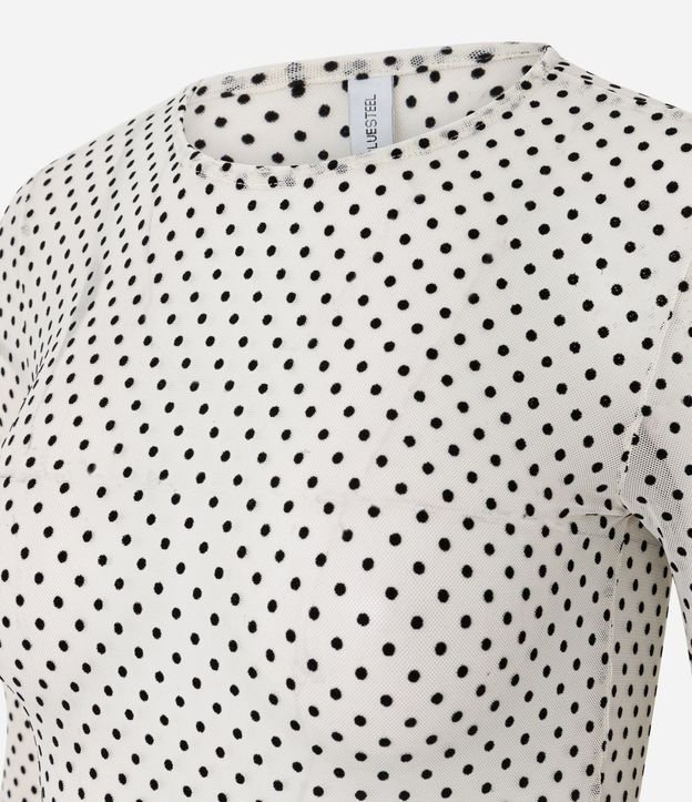 Blusa Segunda Piel en Tul Flocado 7