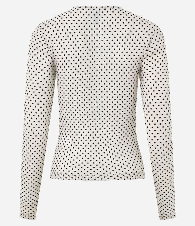 Blusa Segunda Piel en Tul Flocado 8