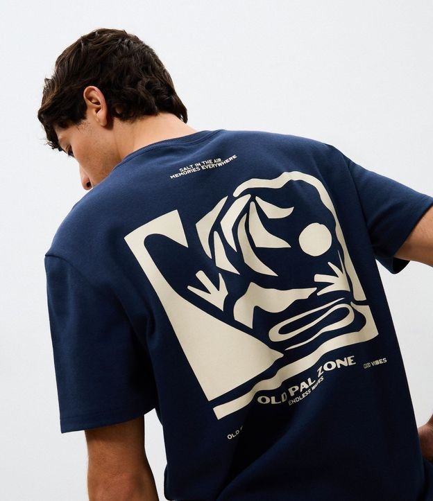 Remera Comfort Old Pal Zone Estampa Abstracta Suedine 1