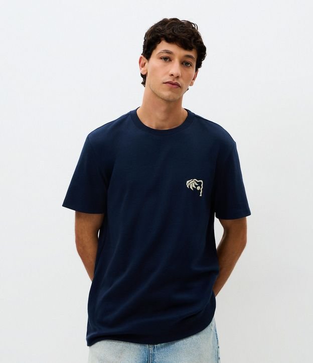 Remera Comfort Old Pal Zone Estampa Abstracta Suedine 4